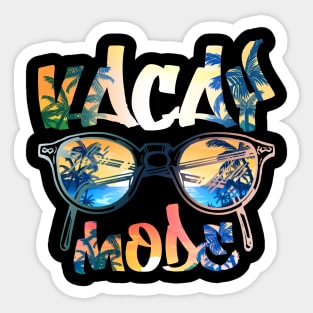 Vacay Mode Cute Vacation Summer Cruise Getaway Sticker